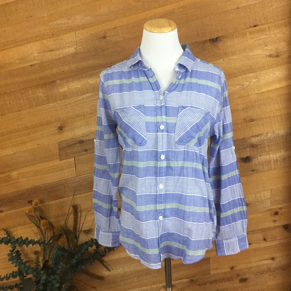 American Eagle Vintage Boyfriend Plaid Top